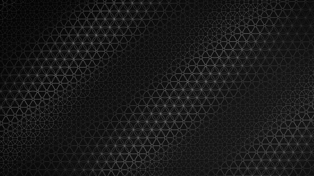 Shippou Japanese Pattern Motion Background Loop 4K - Sumi Ink