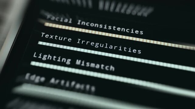Forensic breakdown of biometric and digital markers for deepfake detection