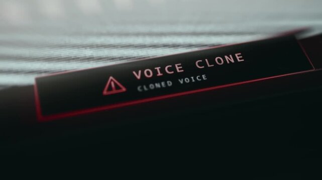 Audio deepfake detection system confirming cloned voice classification