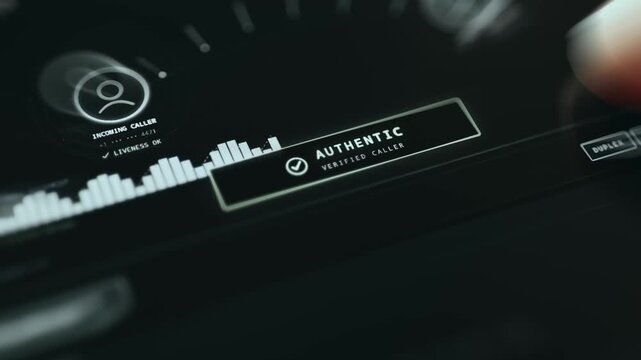 Real-time deepfake voice system classifying caller as verified