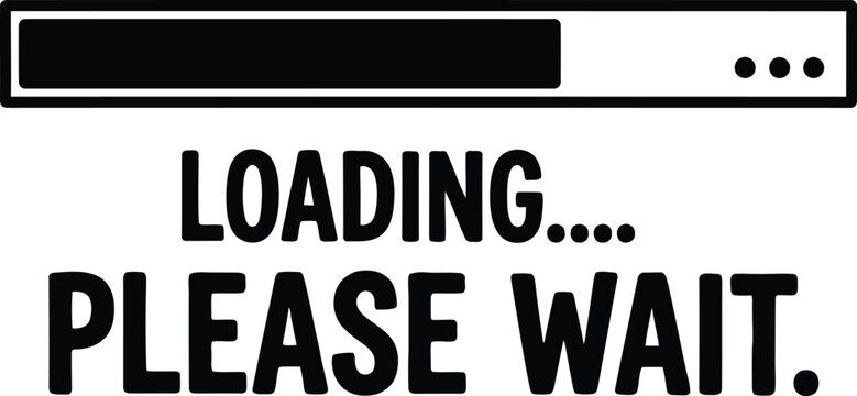 Loading Bar with Please Wait Text