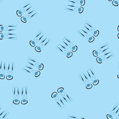 pattern scuba flippers cartoon. aquatics line, logo adventure, character water scuba flippers sign. seamless vector illustration © PikePicture