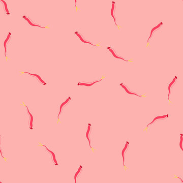 pattern host parasite cartoon. infection disease, organism transmission, protozoa helminth host parasite sign. seamless vector illustration