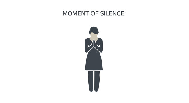 Woman in Moment of Silence.