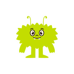 Fototapeta premium Monster character cartoon design vector illustration