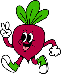 Onion cartoon character design vector illustration