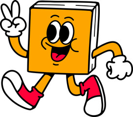 Book cartoon character design vector illustration