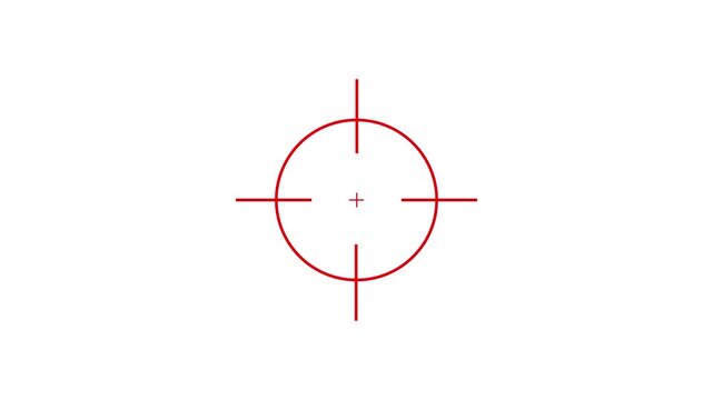 Gun target set icon, Sight sniper target, cross hair symbol motion background. k1 -1187 Target animation, target sniper, target gaming animation.