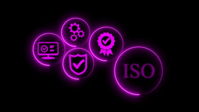 Standards, Quality Assurance Control, Standardization and Certification, international standards, ISO standards, business businessman standards, conformity Guarantee,4k animation.