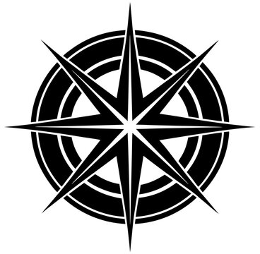 compass rose vector