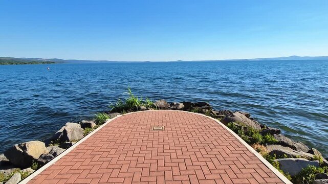 A view of Lake Bolsena, Umbria, Italy