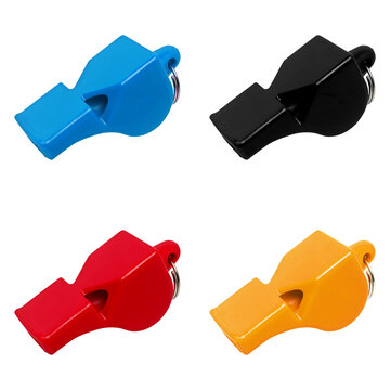 Referee Whistle Set for Sports and Safety concept on transparent background png