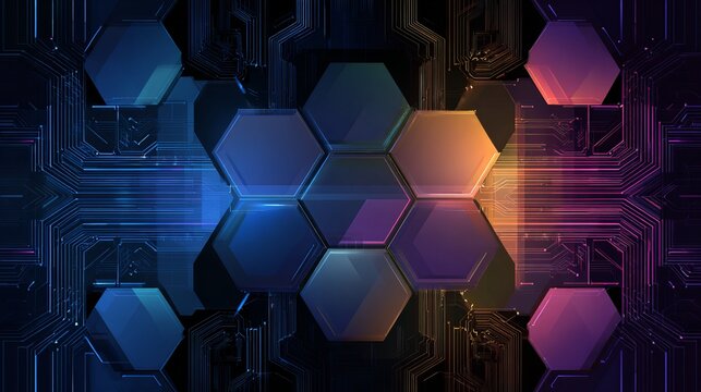 High tech abstract background with minimal vector illustration