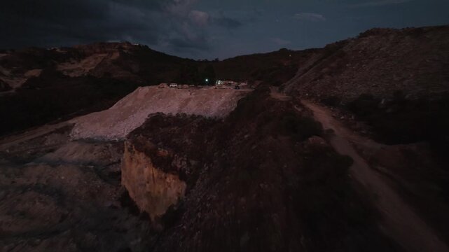 Beautiful aerial view over S&atilde;o Tom&eacute; das Letras, Brazil captured by drone