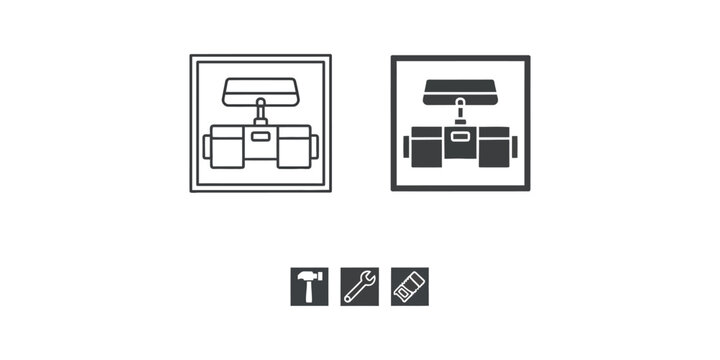 Modern Minimalist Light Switch and Electrical Outlet Wall Plate Set Line Art Illustration