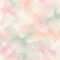 Fototapeta premium Soft Pastel Watercolor Wash Abstract Background in Delicate Spring Colors