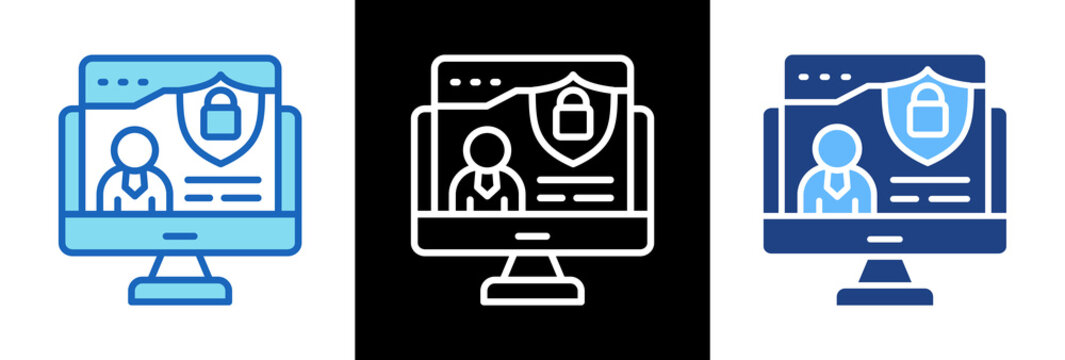 Data Privacy triplestyle icon