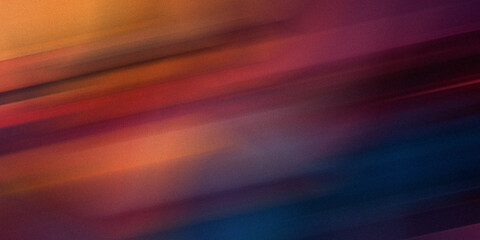 Abstract background with diagonal motion blur light trails in red orange purple and blue colors for professional web design. © md