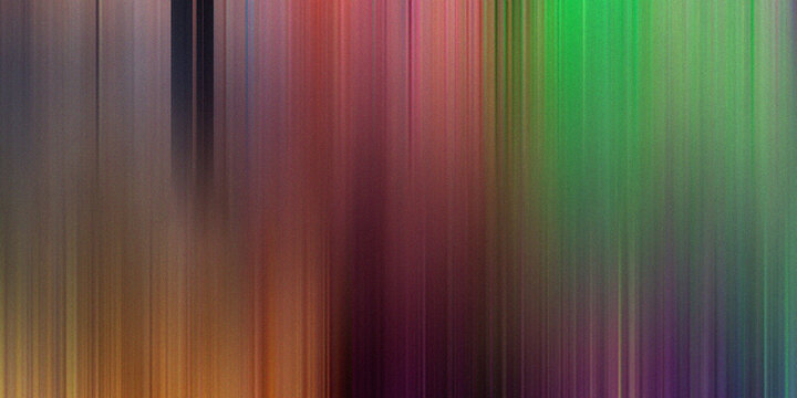 Abstract background with vertical lines creating colorful spectrum gradient effect blending green pink and orange light rays.