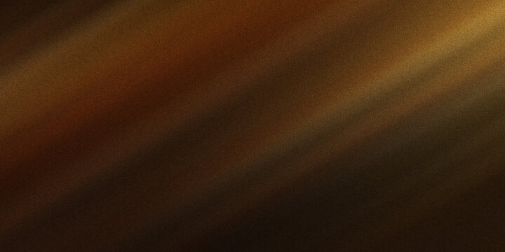 Abstract brown background with soft golden light rays and granular texture for warm sophisticated digital graphic design element.