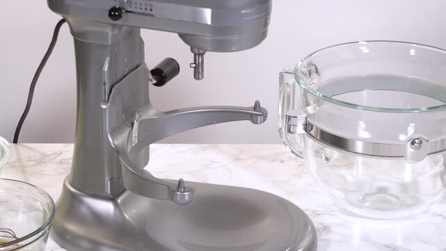 Empty Stand Mixer Ready for Use