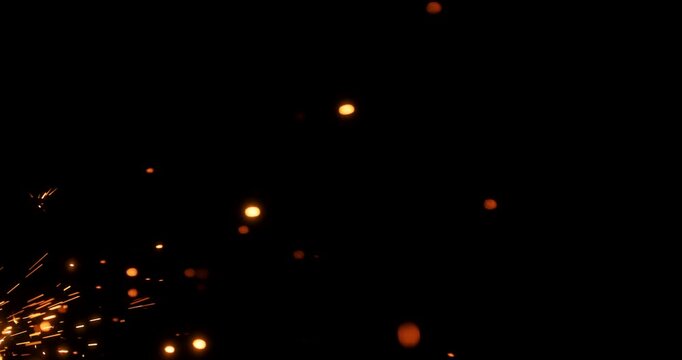 The stunning metal sparkles generate an exquisite and captivating abstract visual against a deep black background, making it perfect for enhancing motion graphics and various design projects