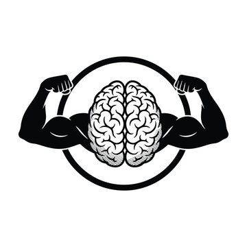 Brain with flexed arms