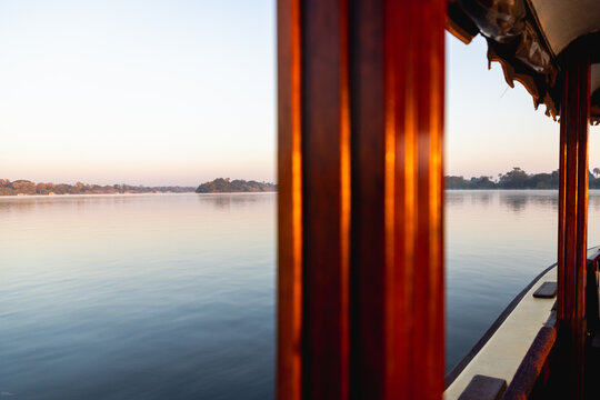 sunrise on the Zambezi River, Zambia, Africa
