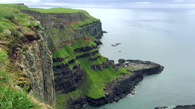 View of Giant's Causeway featuring cliffs in Northern Ireland