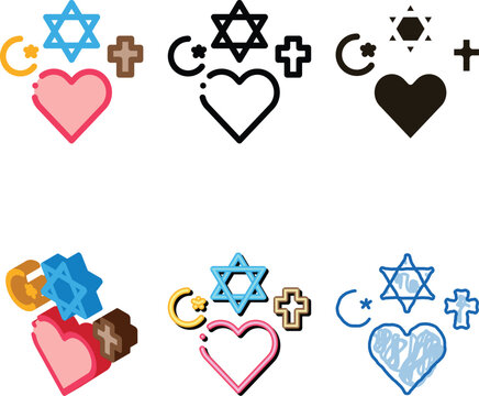 religious tolerance edition icon vector. religious tolerance sign. color symbol