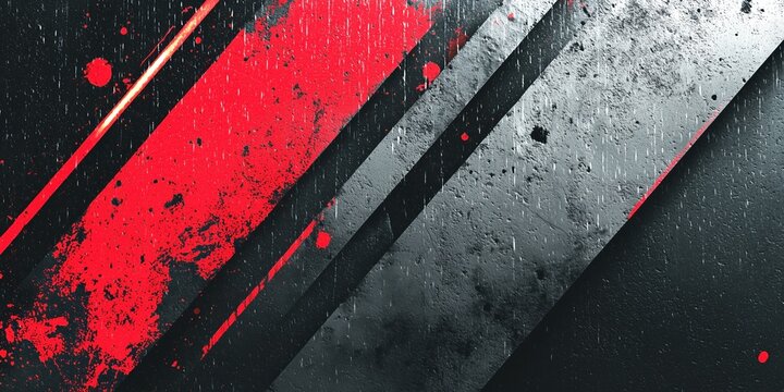 Strong and intense black and red background with glowing digital light effects. Powerful abstract composition for automotive, sports, and high tech marketing visuals.