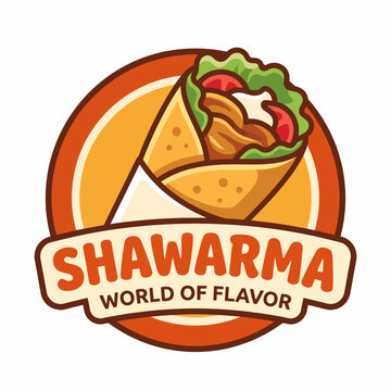 A vibrant depiction of a delicious shawarma wrapped in fresh ingredients, showcasing a burst of colors and flavors that excite the palate and hunger.