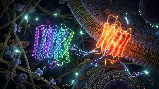 Gi protein separates from receptor in intestinal epithelial cell layer facilitating enteroendocrine hormone secretion and gut epithelium signaling within human colon histology