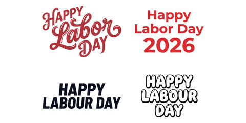 Happy labor day 2026 greeting cards and posters celebrating workers' contributions © hafsa01