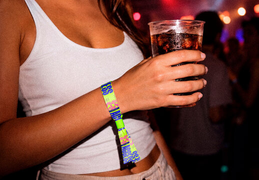 Event Wristband Mockup