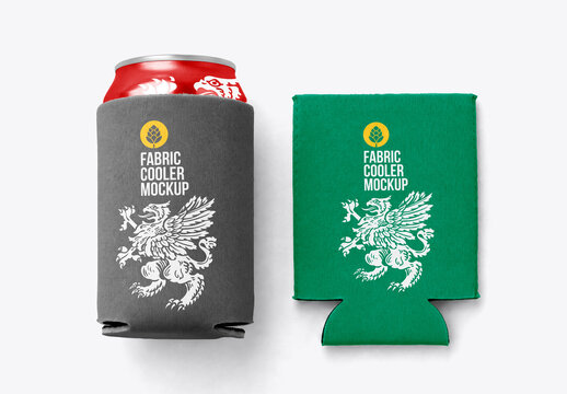 Can Cooler Mockup Set