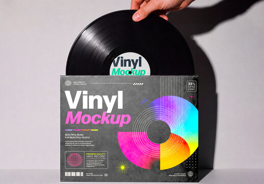 Vinyl Record Sleeve Mockup