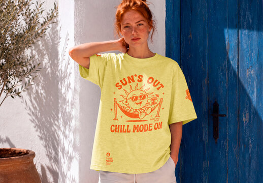 Oversized T Shirt Mockup