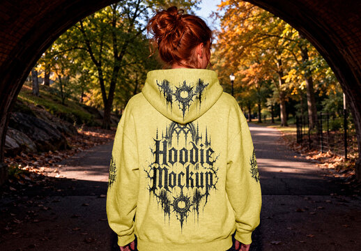 Hoodie Mockup in Park