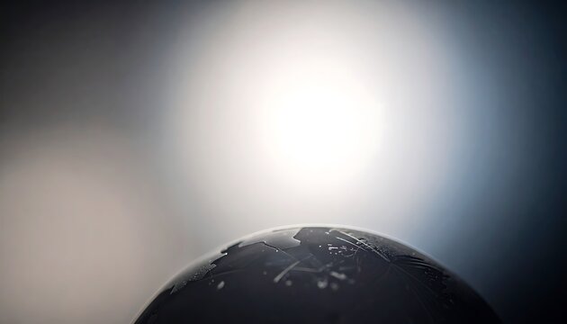 Sun shining on planet Earth from space.