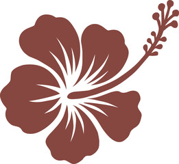 Purple hibiscus flower silhouette © Beautiful Dream