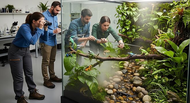 Frog Terrarium Study.