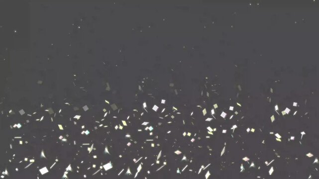 Colourful confetti boom in 4K, bright multi color party popper particles explosion loop overlay element perfect for grand festive celebration anniversary birthday and wedding video template