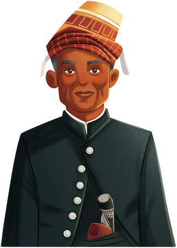 Indonesian National Hero Teuku Umar Illustration