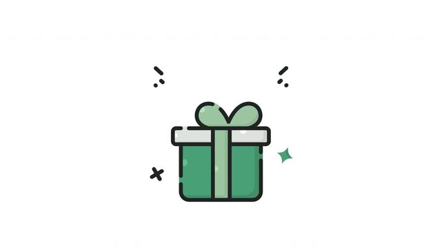 Suitable for christmas or birthday graphics, this cute and simple flat design illustration is perfect for giftrelated projects.