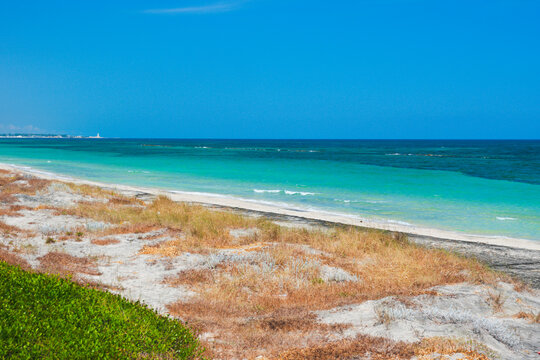 Wonderful Salento coast near Le Cesine wetland and state nature reserve, province of Lecce, Apulia Region, Italy.