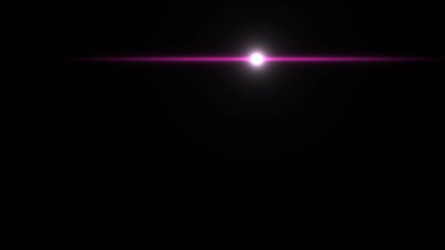 Bright light flashes across a dark background in slow motion