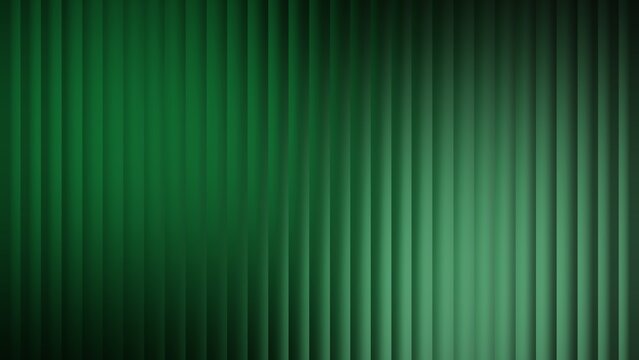 Abstract green vertical lines ribbed texture background
