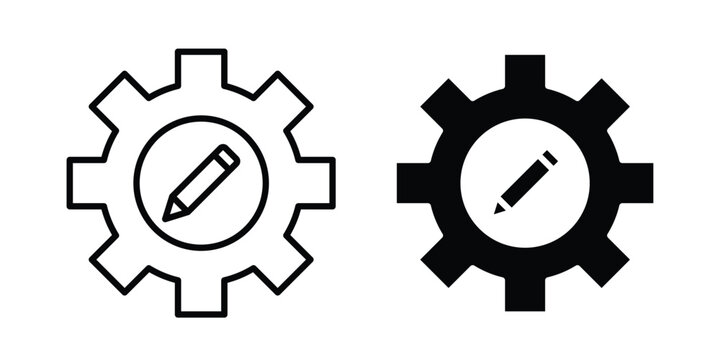 Business development icon outline elements set