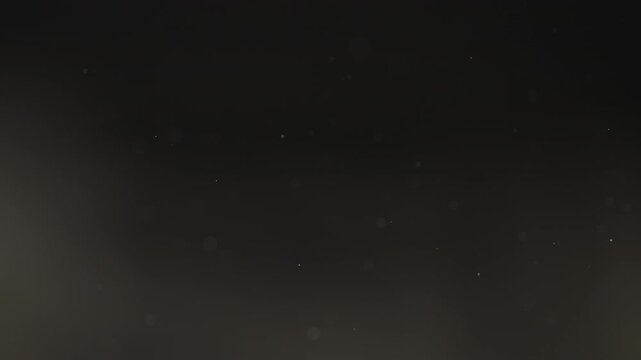 Floating dust particles over dark background with shallow focus